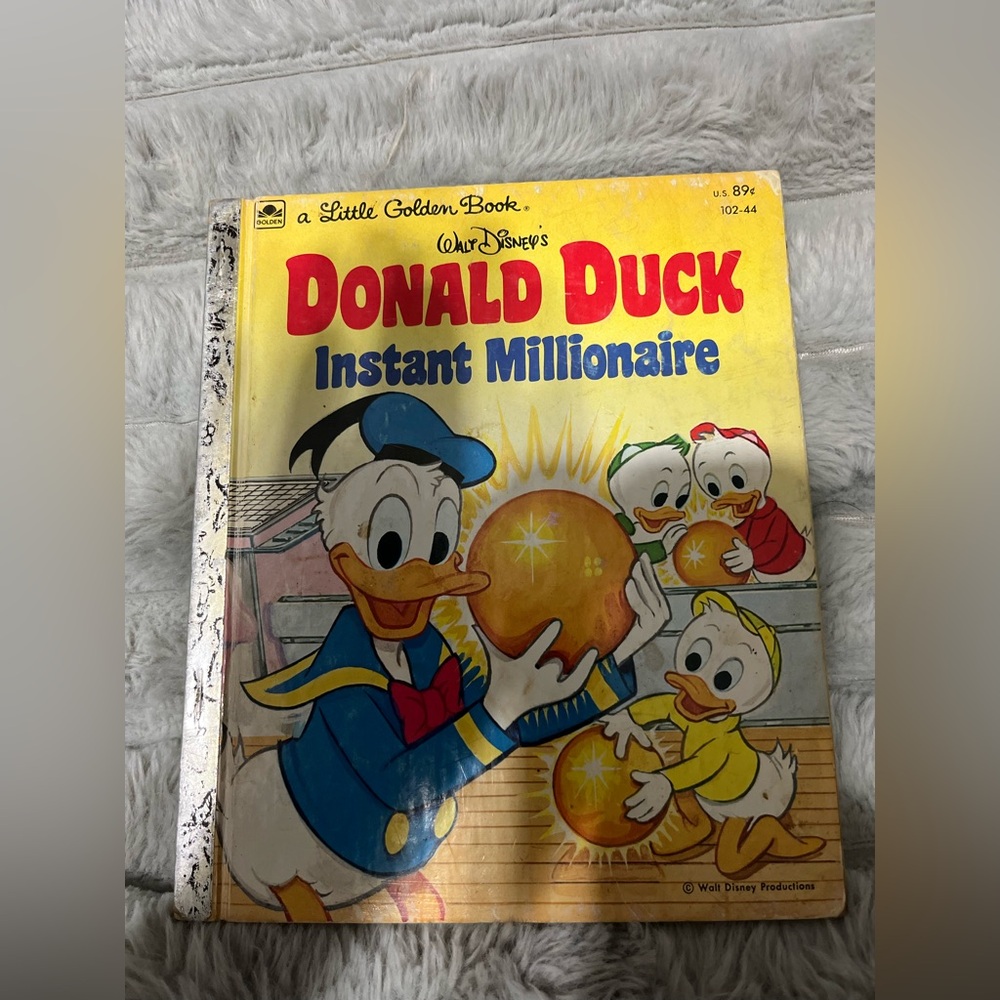 💙 Disney’s Donald Duck Instant Millionaire A Little Golden Book